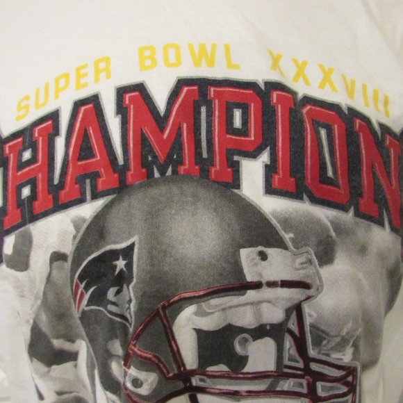 New England Patriots Super Bowl XXXlll  t shirt  JERZEES - Picture 2 of 4